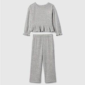 Baby Gap Softspun Ruffle Rib Outfit Set 3T